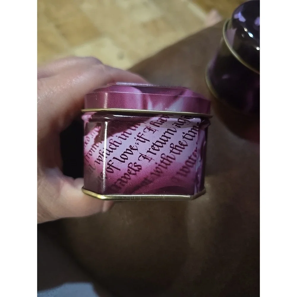 VTG Scented Candle Set Reusable Tins Victorian Angelic Cherubs Vanilla Hong Kong